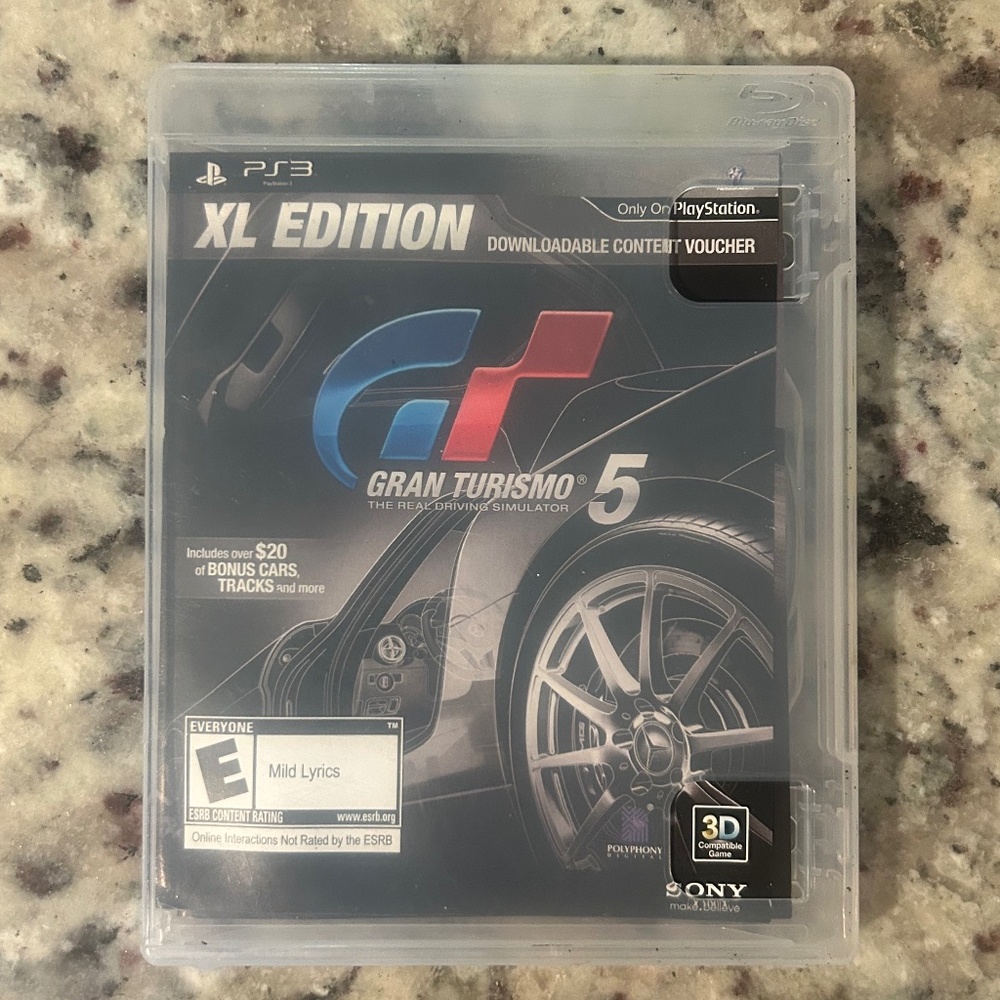 Play Station 3 Gran Turismo 5 The Real Driving Simulator Game Only